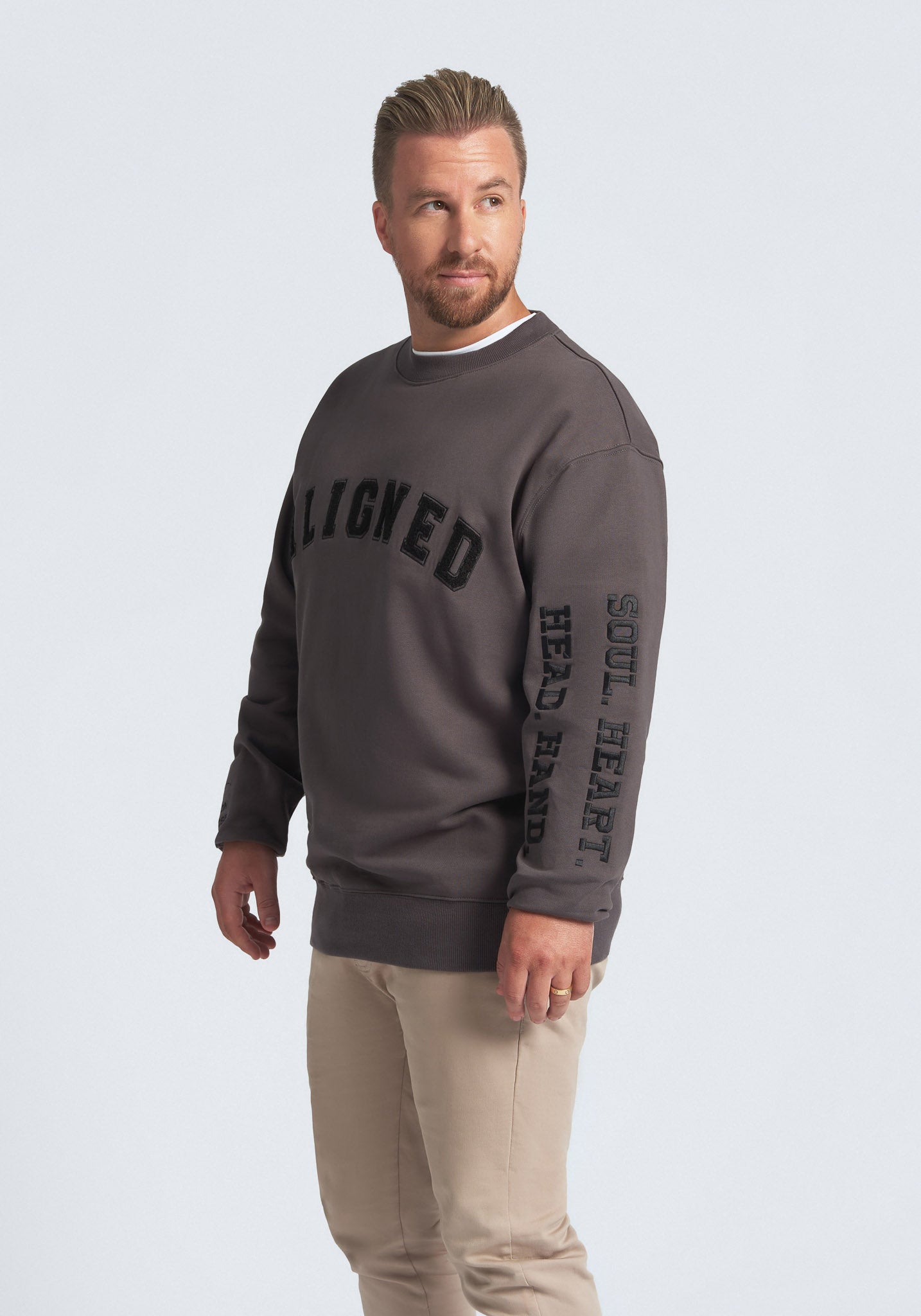 “Aligned” Crewneck Jumper