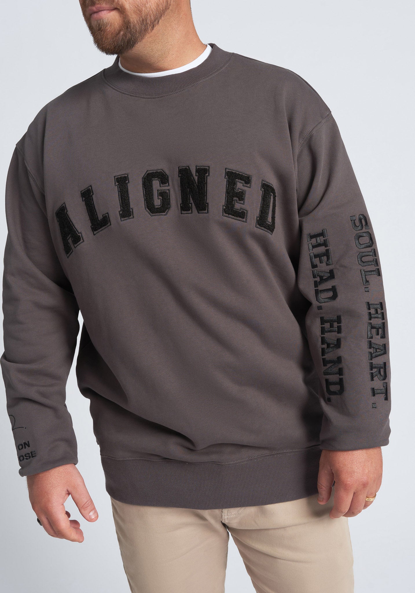 “Aligned” Crewneck Jumper