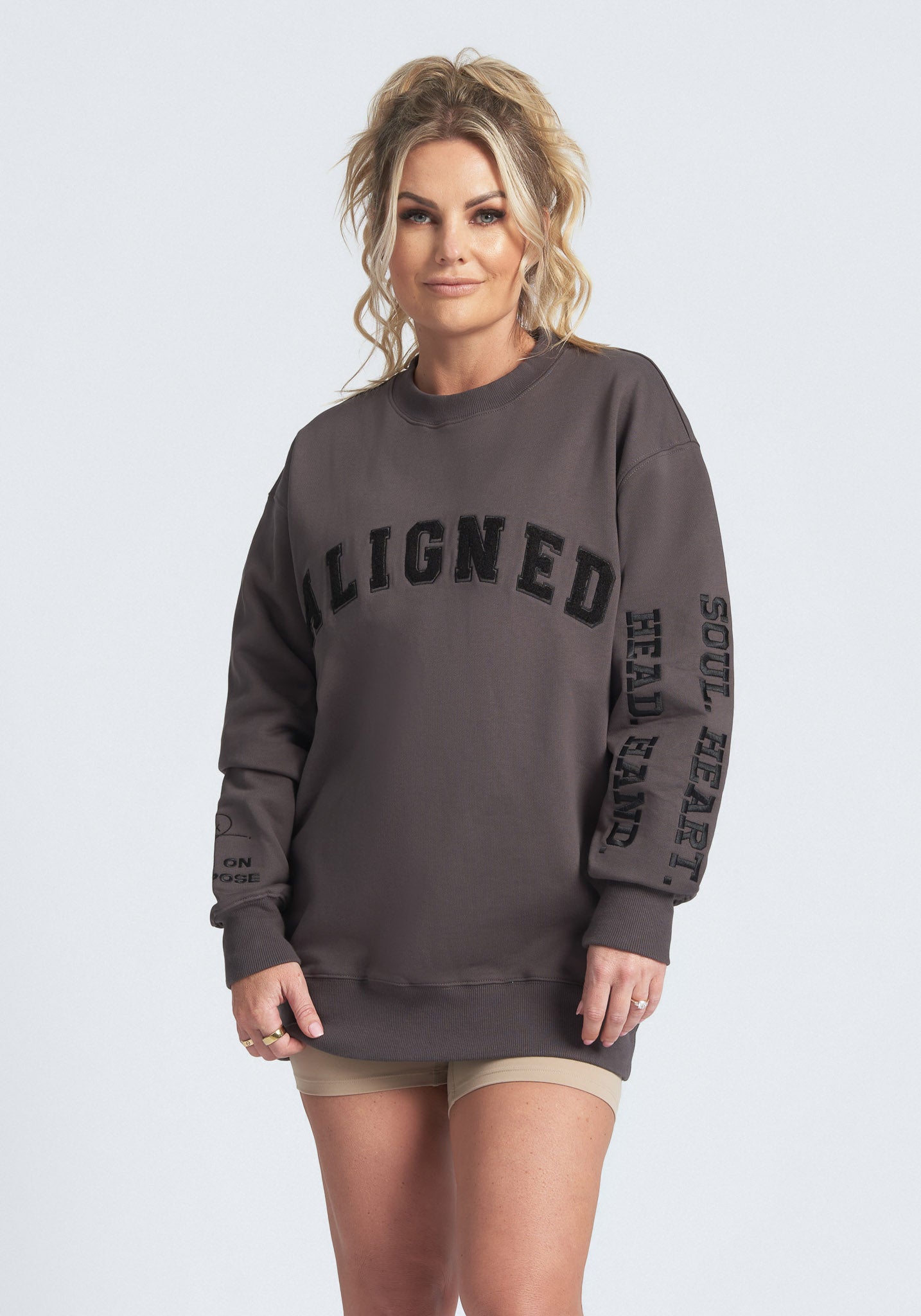 “Aligned” Crewneck Jumper